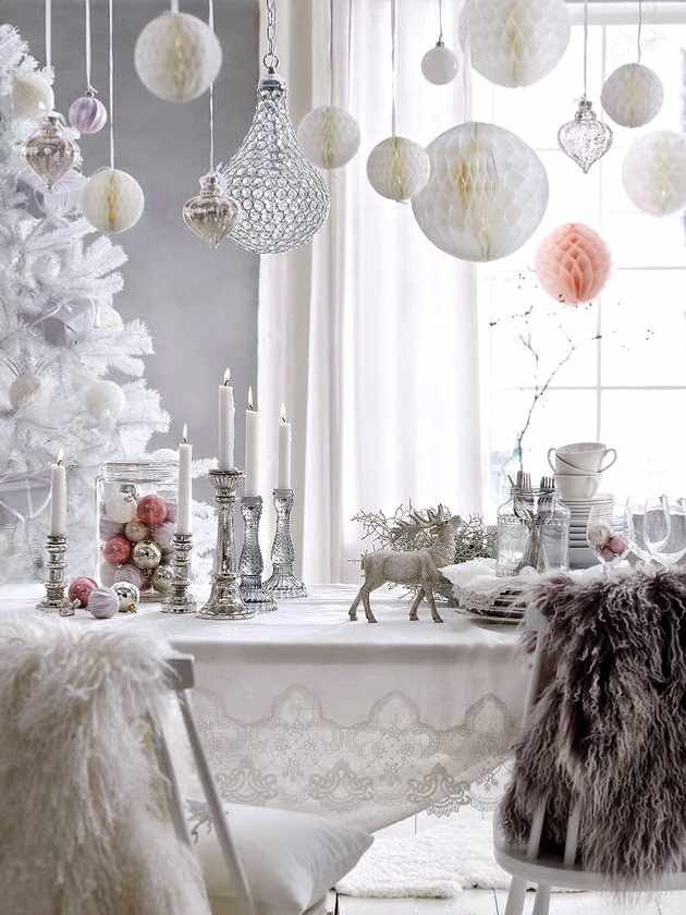 decorar mesas en Navidad y año Nuevo