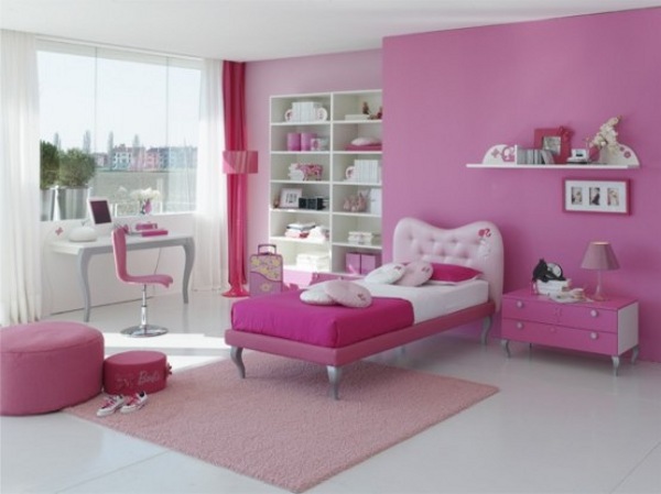 Dormitorios color rosa para niñas y jóvenes