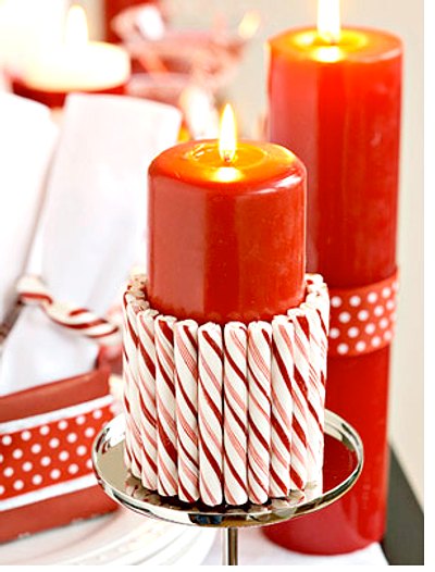 ideas creativas para decorar con velas en navidad