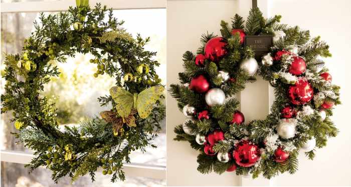 navidad-12ideas-decorar-casa-coronas-de-navidad-en-ventana-y-puerta