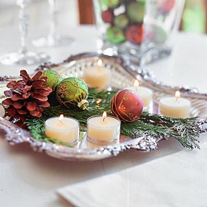 cómo decorar mesas en Navidad, nochevieja y año nuevo