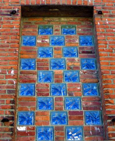 bloques de vidrio en paredes