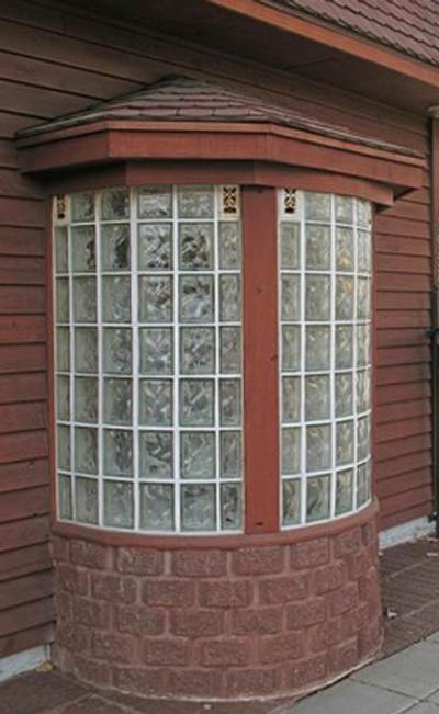 ladrillos de cristal en ventanas